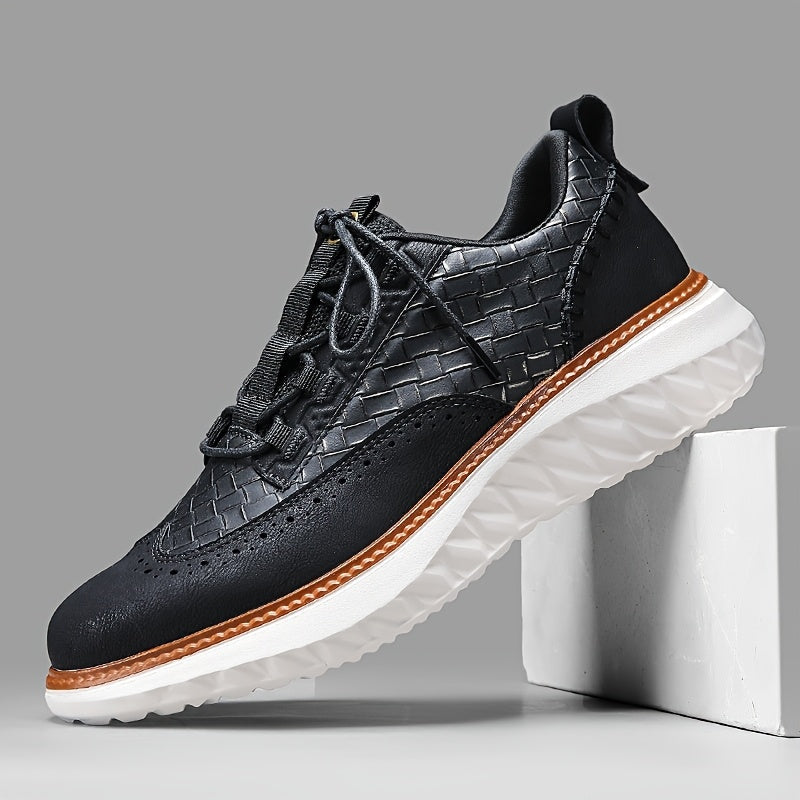 Mercer Woven Leather Sneakers