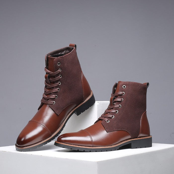 Parker Two Tone Leather Boots