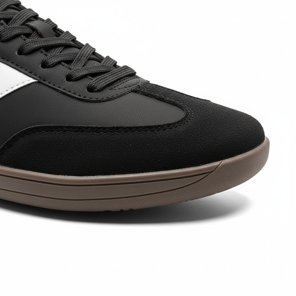 Mason Striped Leather Sneakers