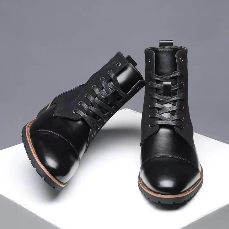 Parker Two Tone Leather Boots