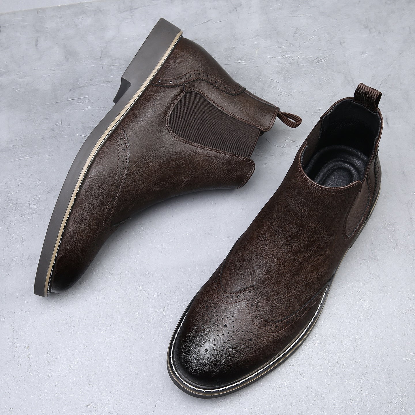 Russell Wingtip Chelsea Boots