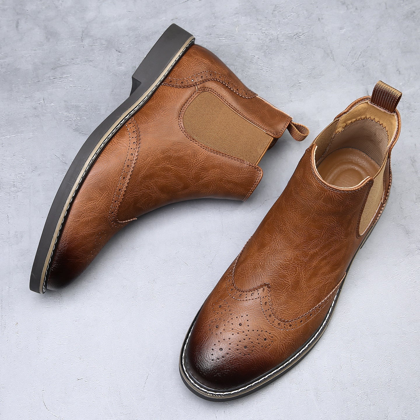 Russell Wingtip Chelsea Boots