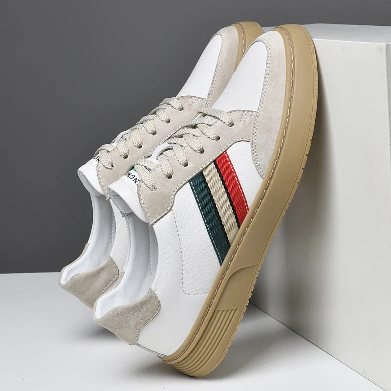 Fulton Stripe Leather Sneakers