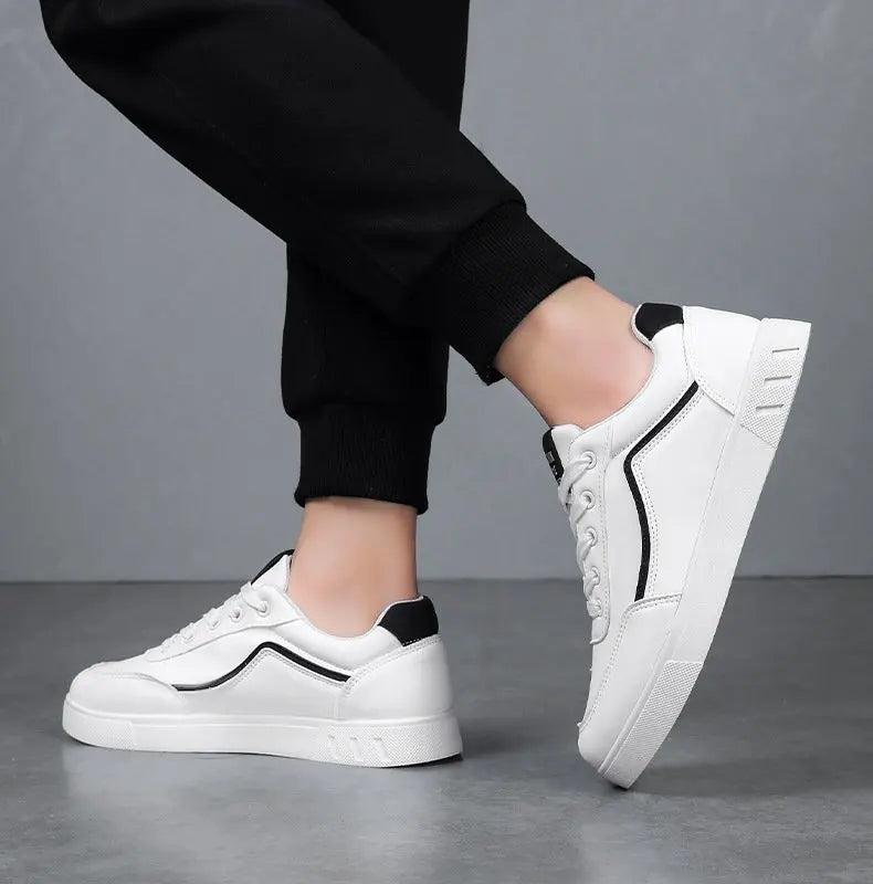 Carson Line Leather Sneakers
