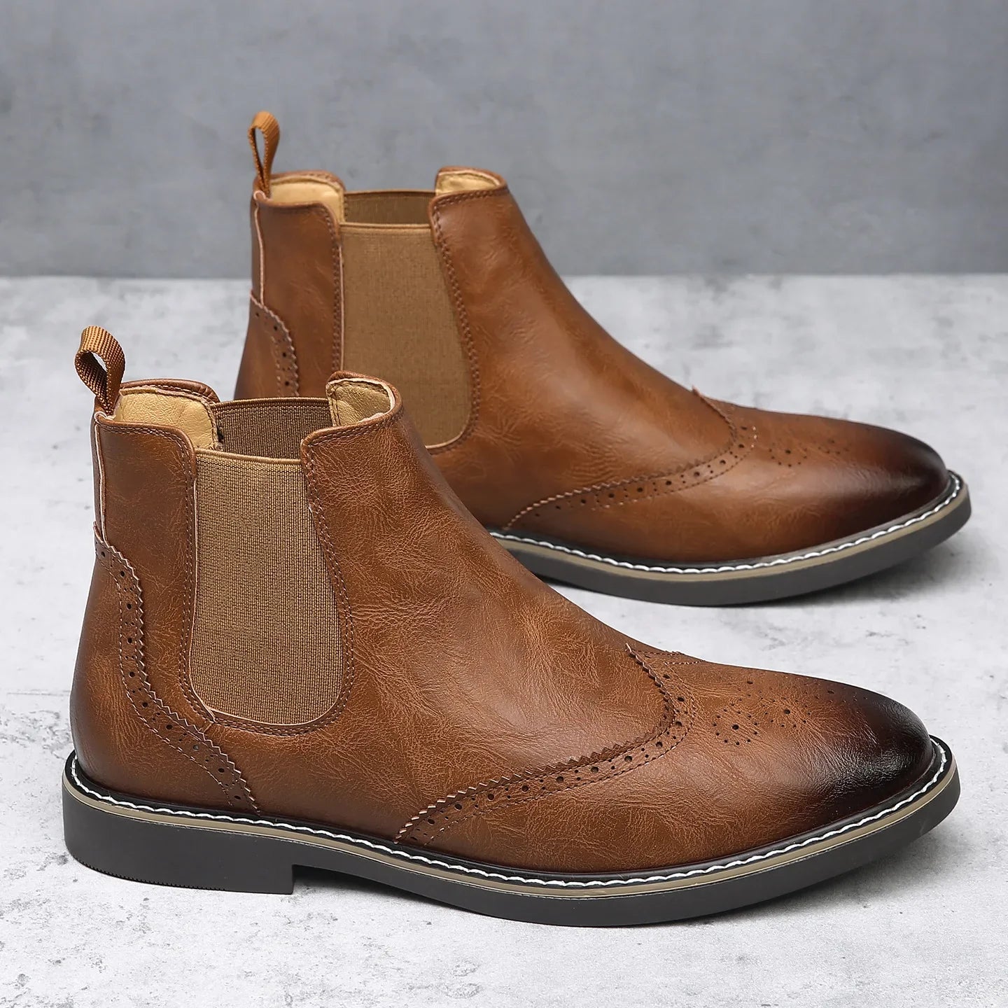 Russell Wingtip Chelsea Boots