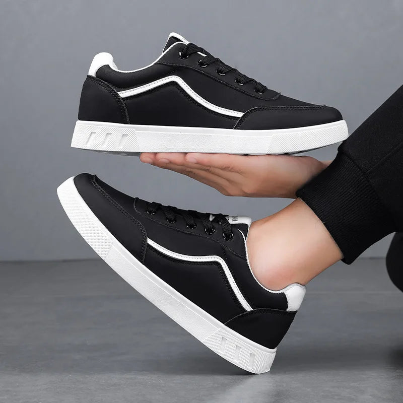 Carson Line Leather Sneakers