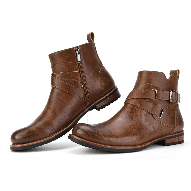 Parker Buckle Strap Boots