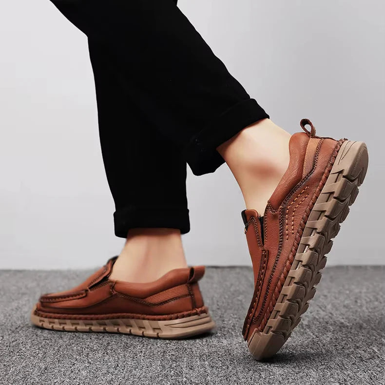 Miles Genuine Leather Slip On