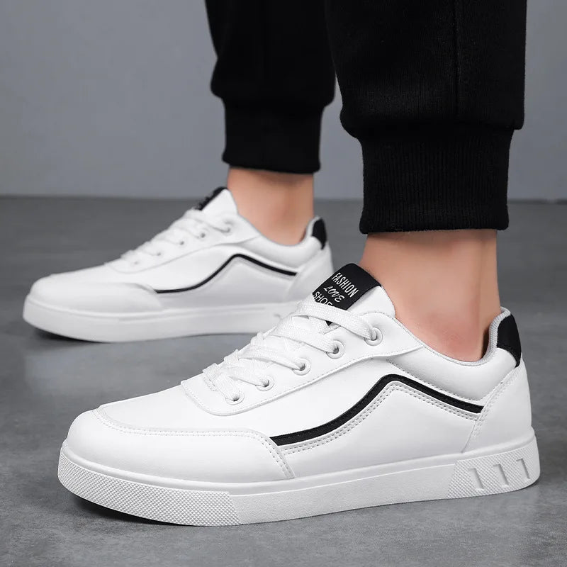 Carson Line Leather Sneakers