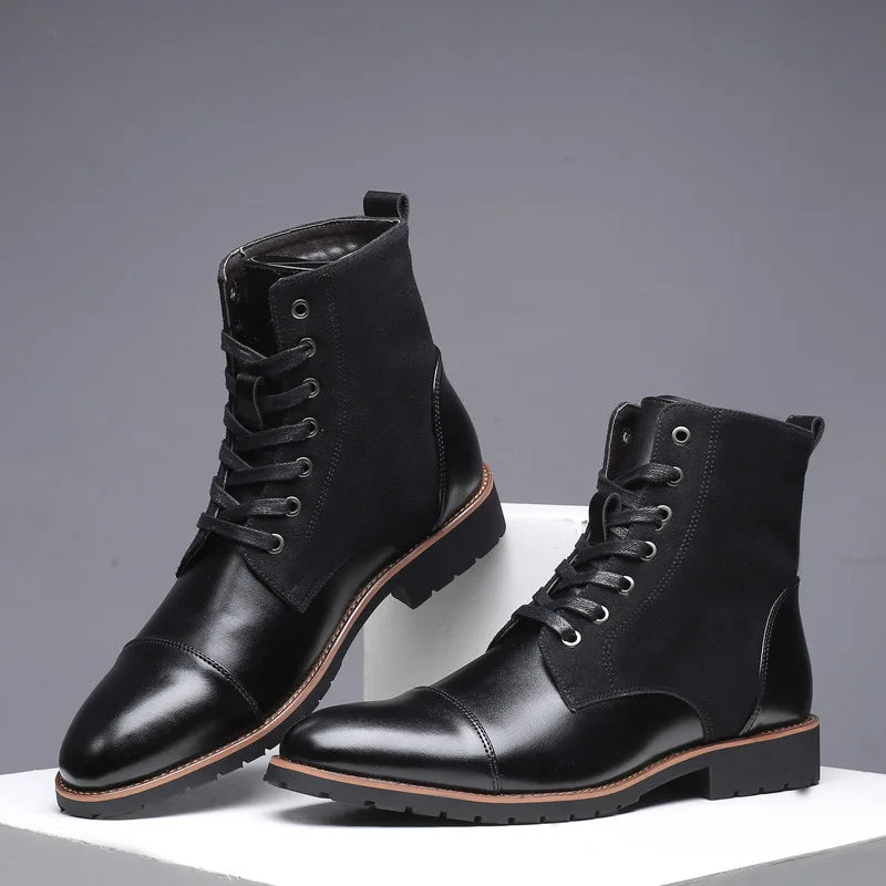Parker Two Tone Leather Boots