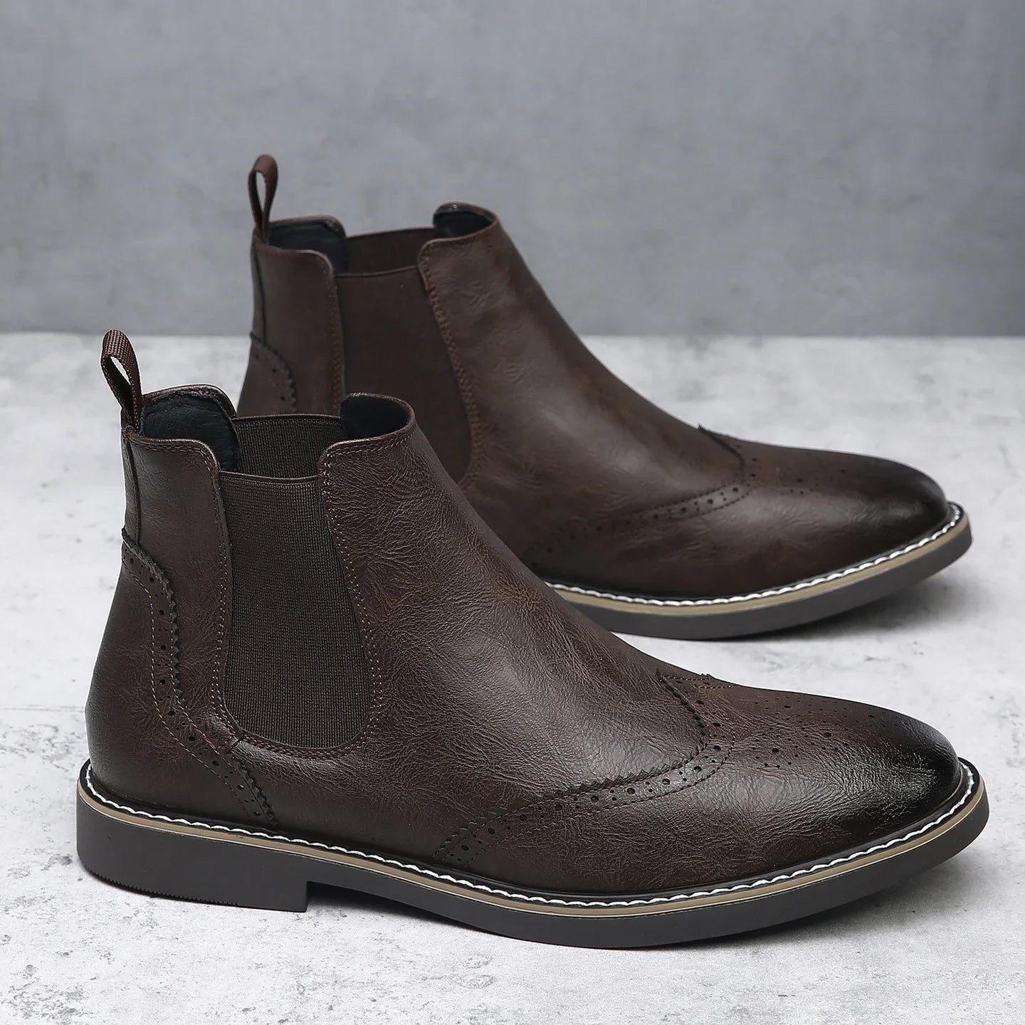 Russell Wingtip Chelsea Boots