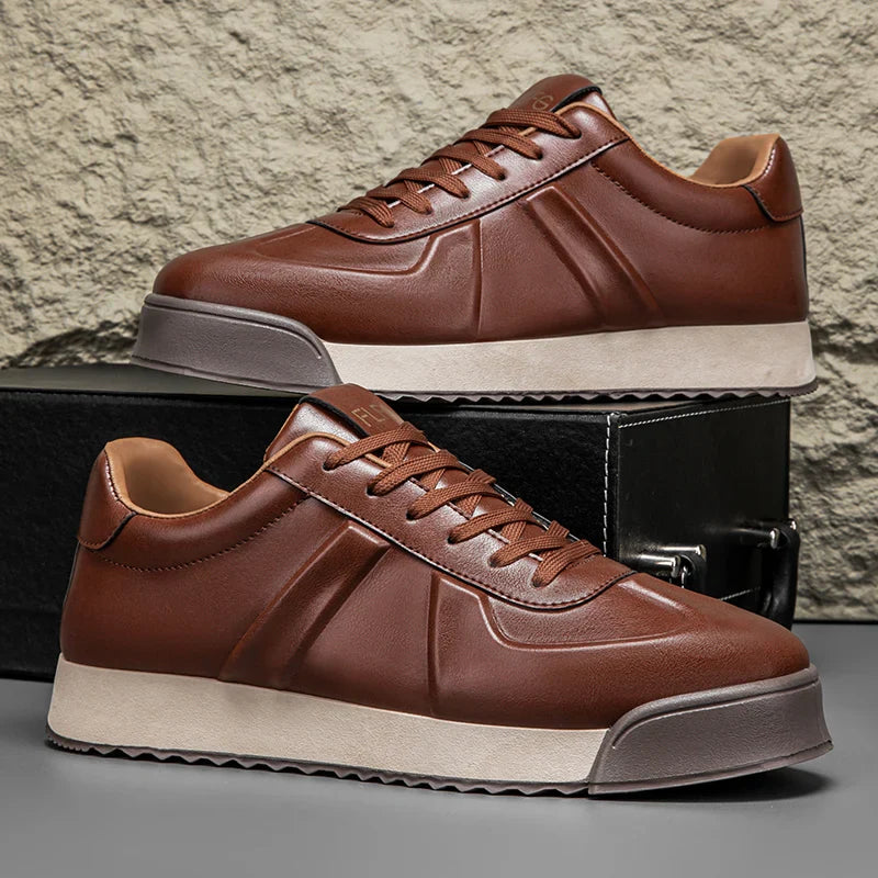 Fulton Retro Leather Sneakers