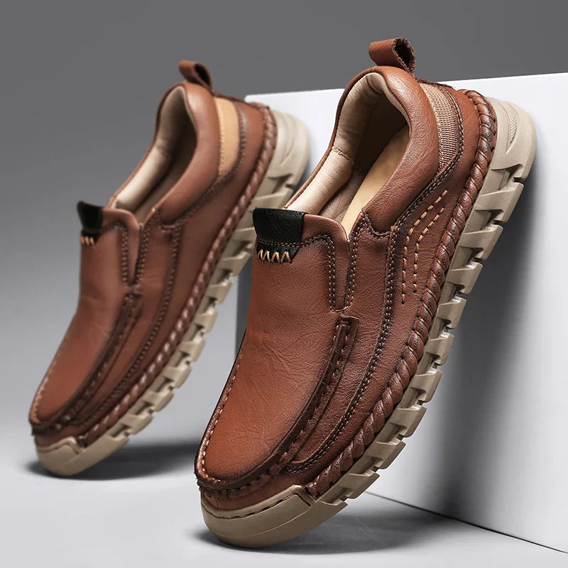 Miles Genuine Leather Slip On