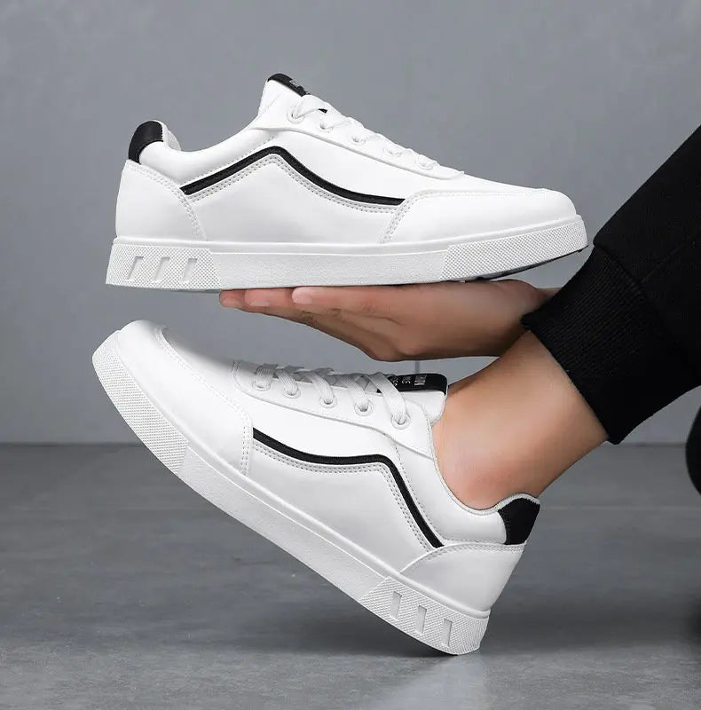 Carson Line Leather Sneakers