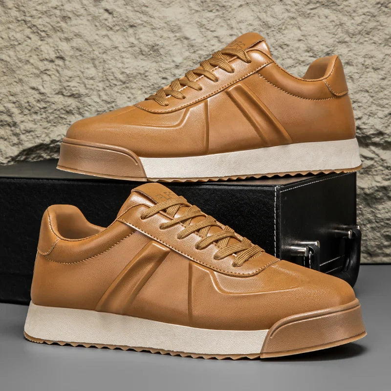 Fulton Retro Leather Sneakers