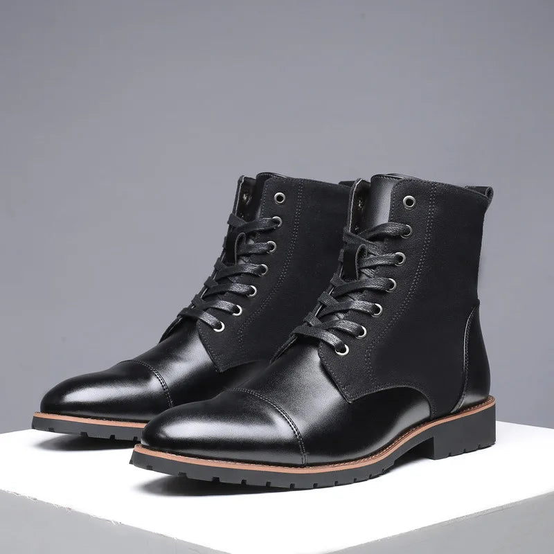 Parker Two Tone Leather Boots